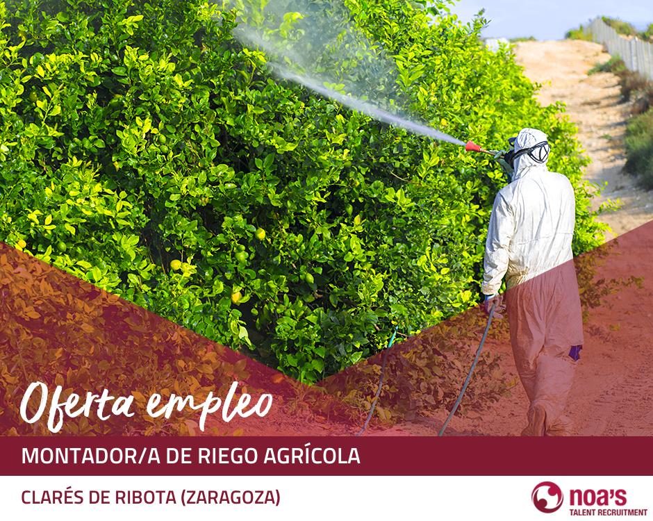 Montador/a de riego agrícola