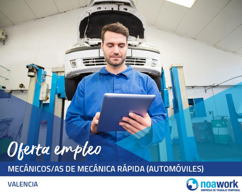 ETT VALENCIA Mecánicos/as de mecánica rápida (automóviles)