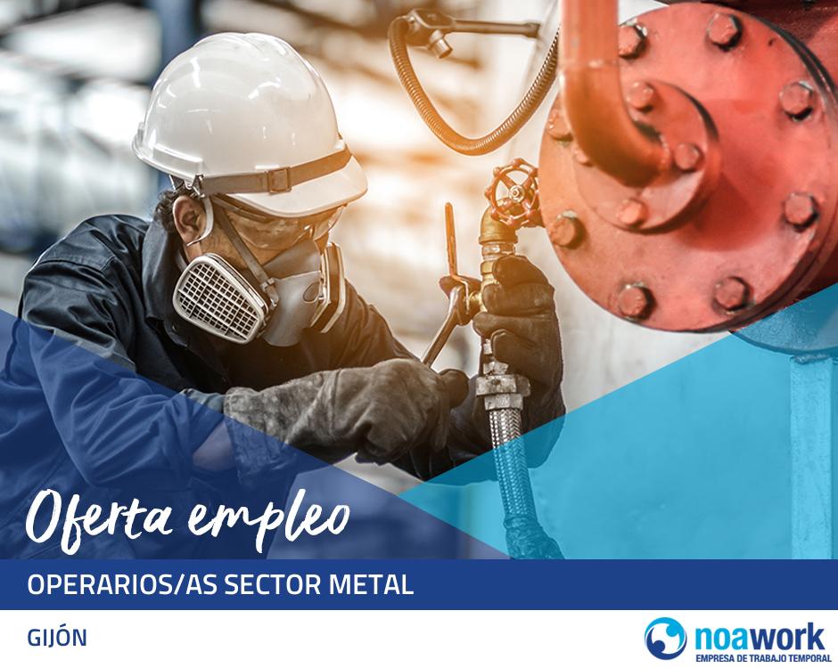 Operarios/as sector metal