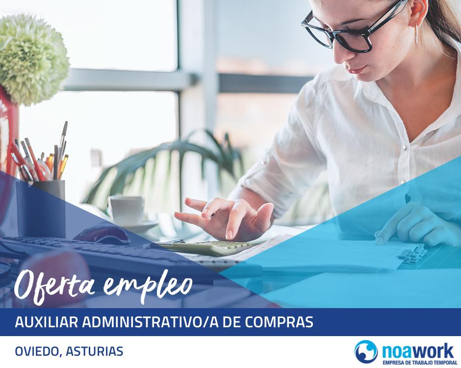 Auxiliar administrativo/a de compras