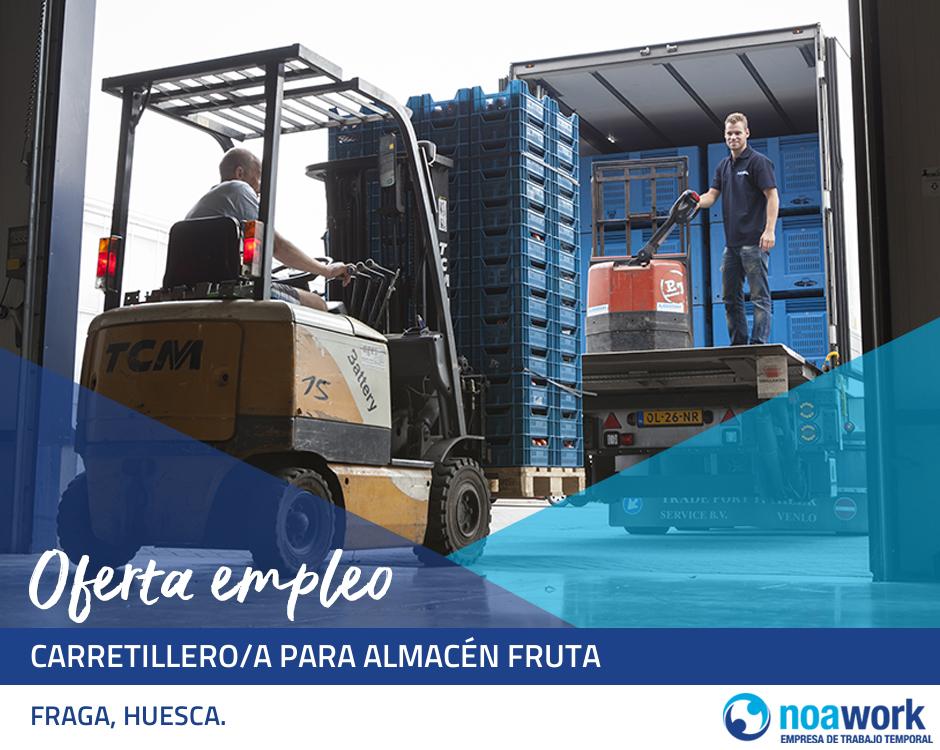 Carretillero/a para almacén fruta 