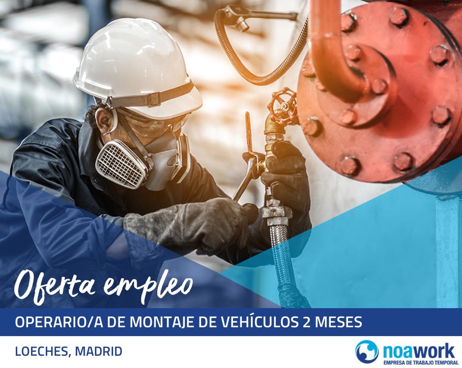 Operario/a de montaje de vehículos 2 meses