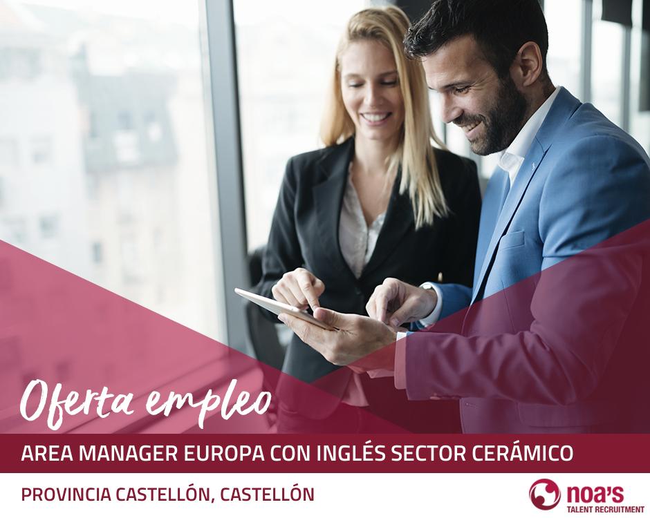 Area manager europa con inglés sector cerámico