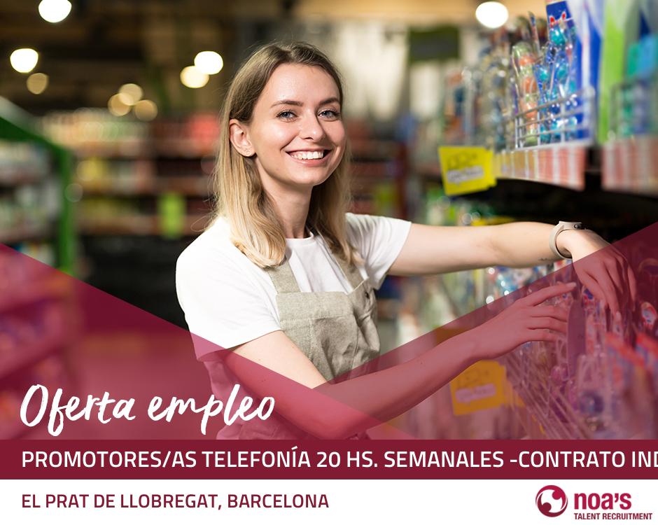 Promotores/as telefonía 20 hs. semanales -contrato indefinido-