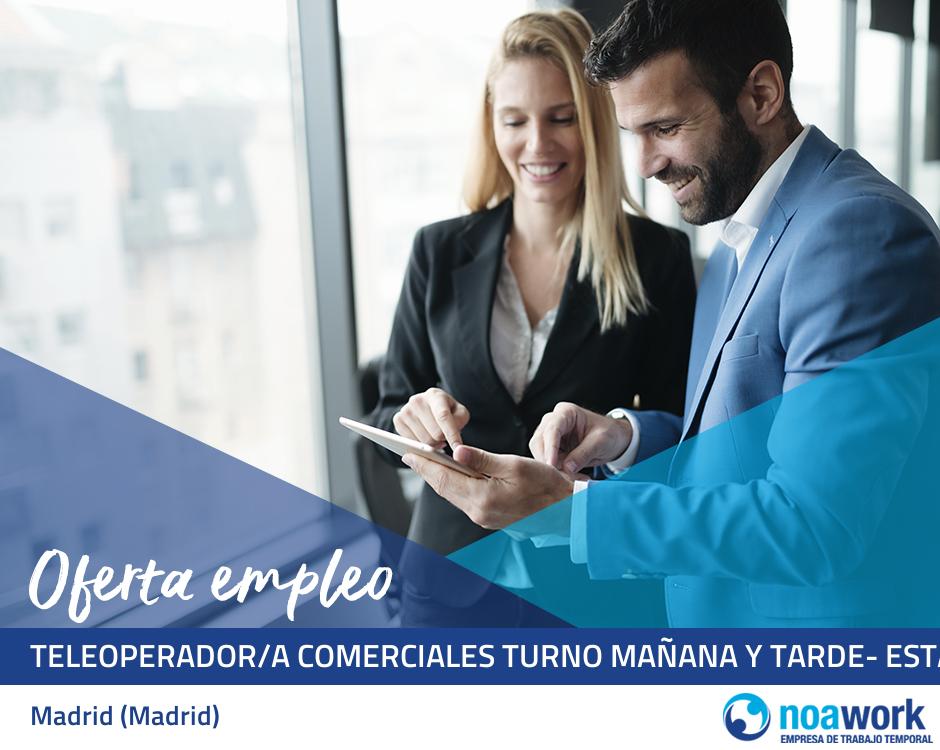 Teleoperador/a comerciales turno mañana y tarde- estable