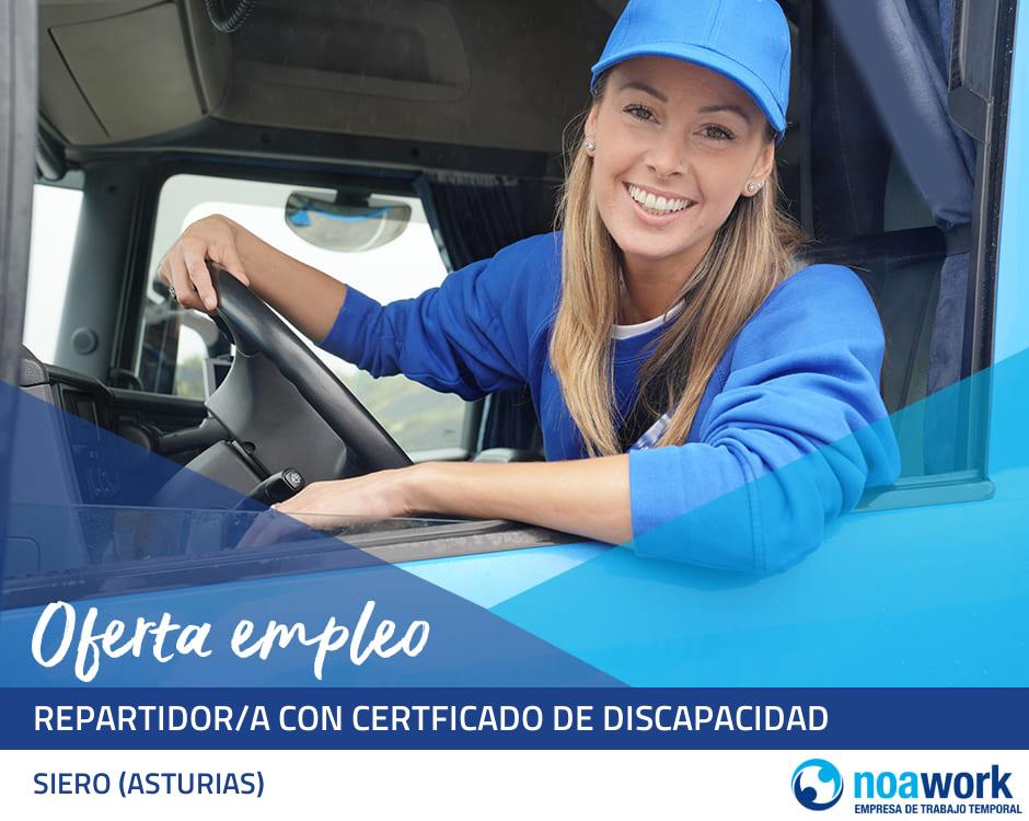 Repartidor/a con certficado de discapacidad