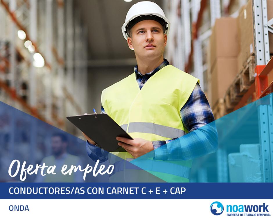 Conductores/as con carnet c + e + cap