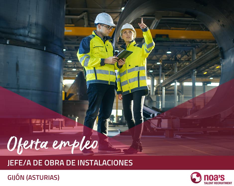 Jefe/a de obra de instalaciones