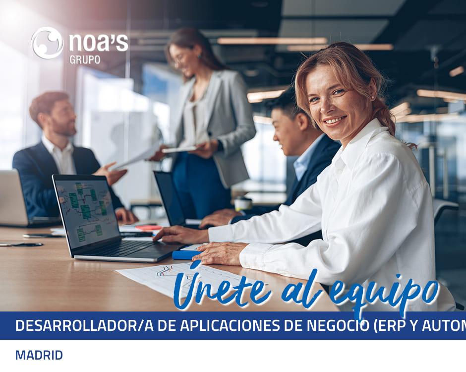 Desarrollador/a de aplicaciones de negocio (erp y automatización)