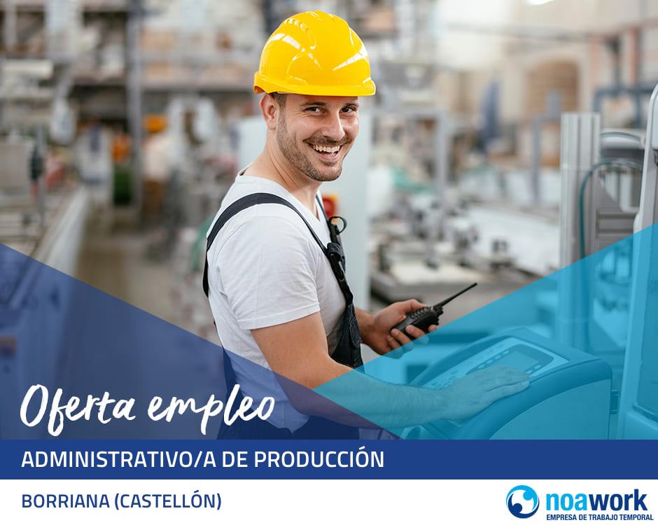 Administrativo/a de producción