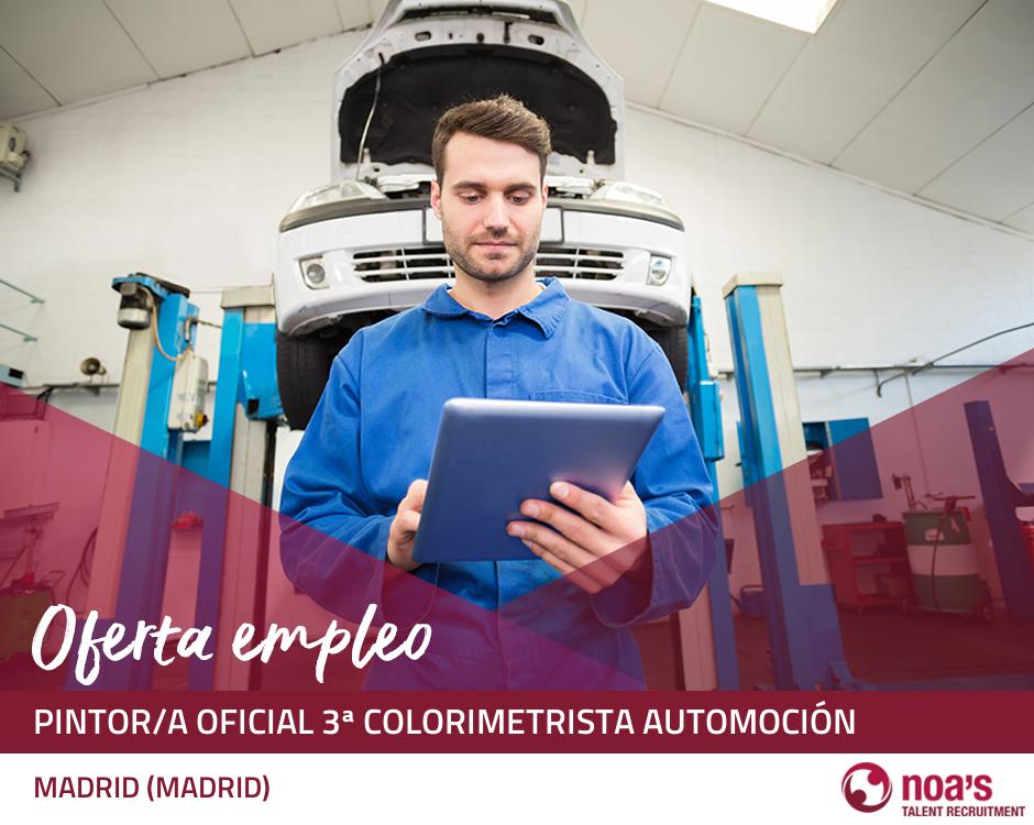 Pintor/a oficial 3ª colorimetrista automoción