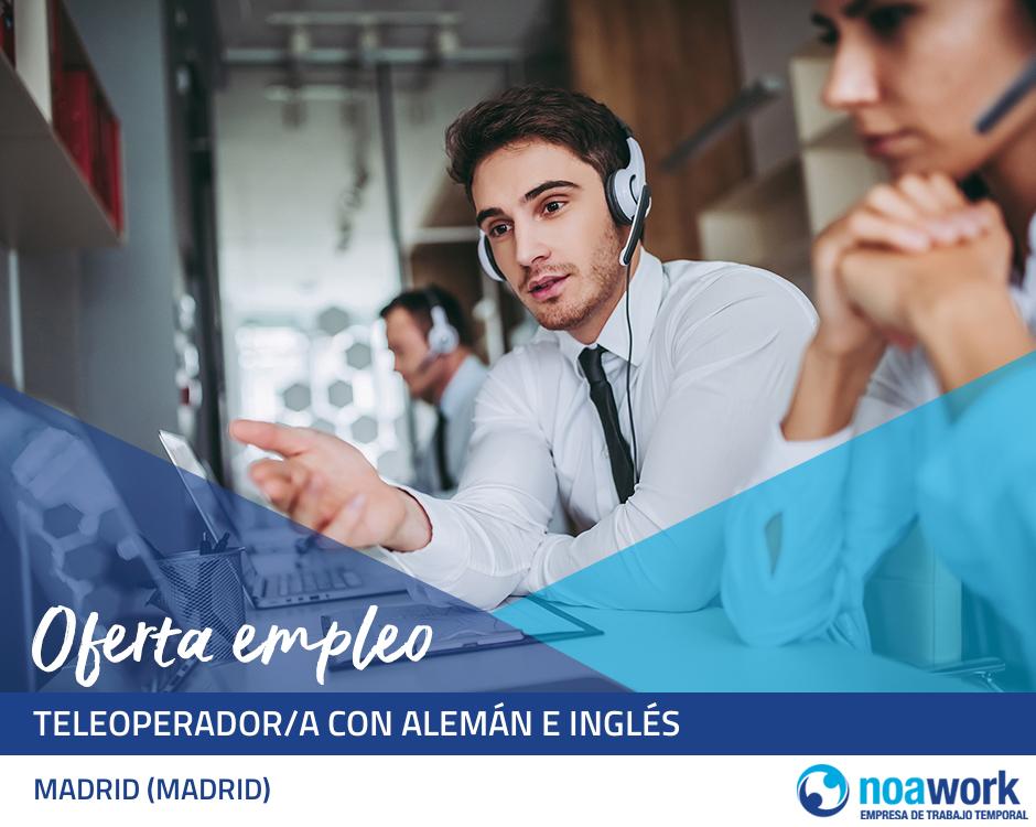 Teleoperador/a con alemán e inglés