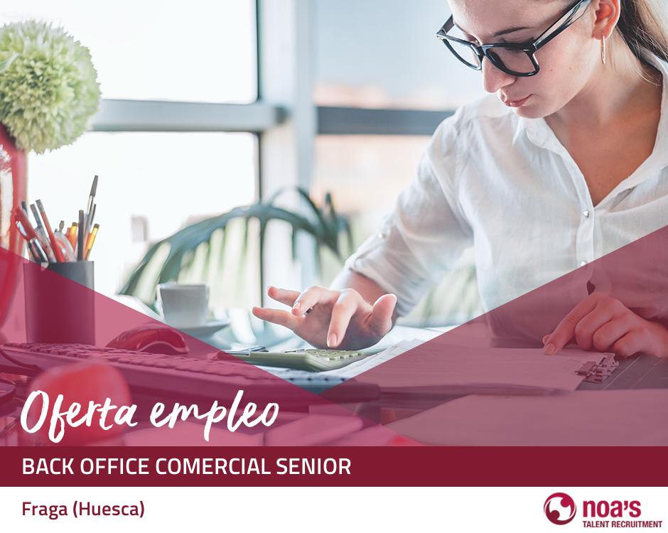Back office comercial senior