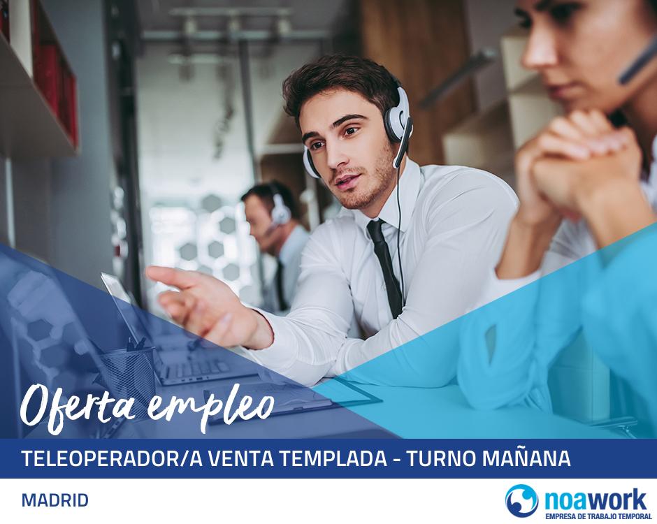 Teleoperador/a venta templada - turno mañana