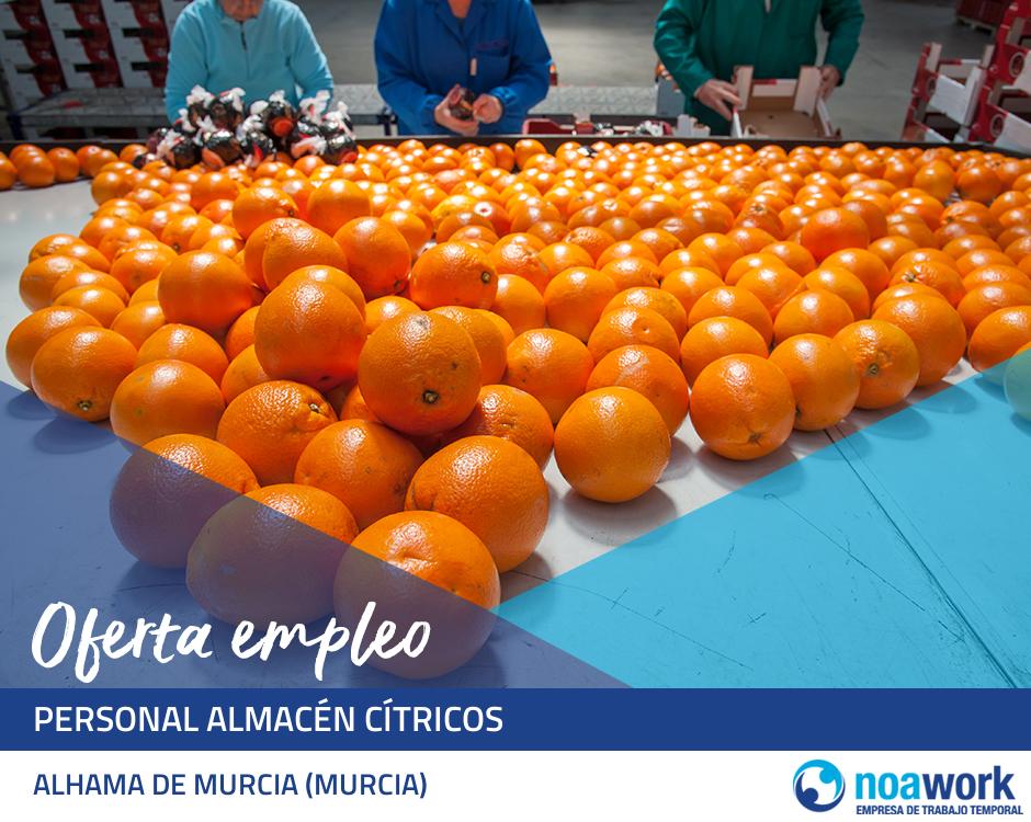 Personal almacén cítricos
