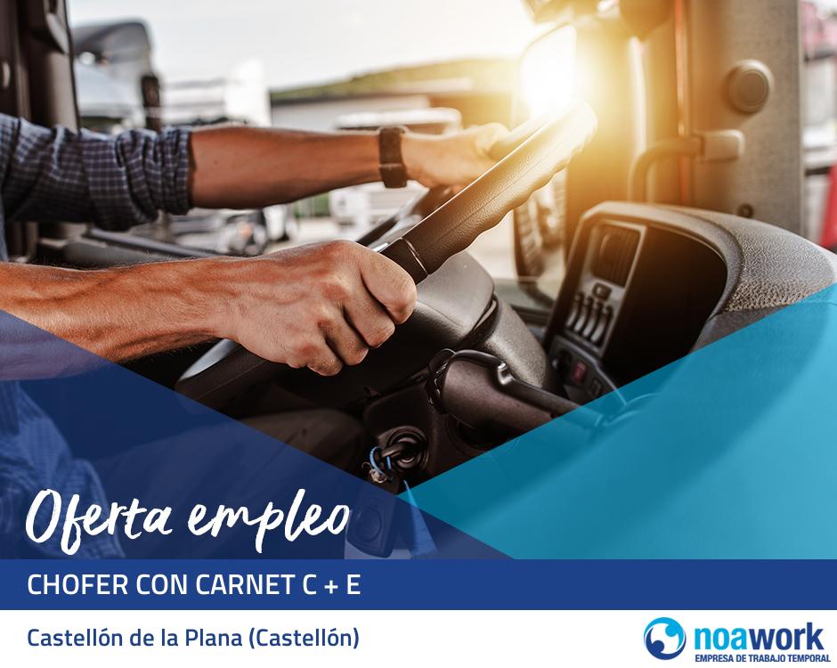 Chofer con carnet c + e