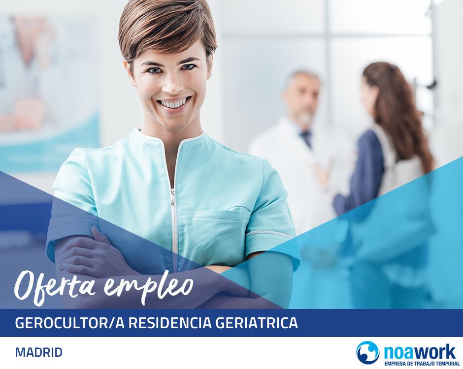 Gerocultor/a residencia geriatrica