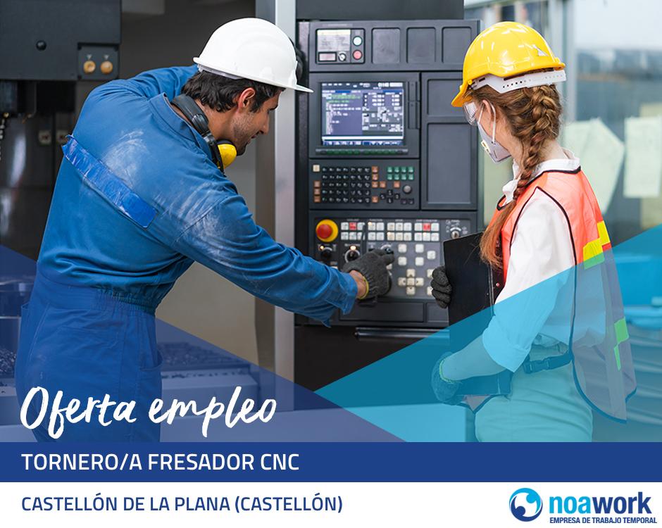 Tornero/a fresador cnc