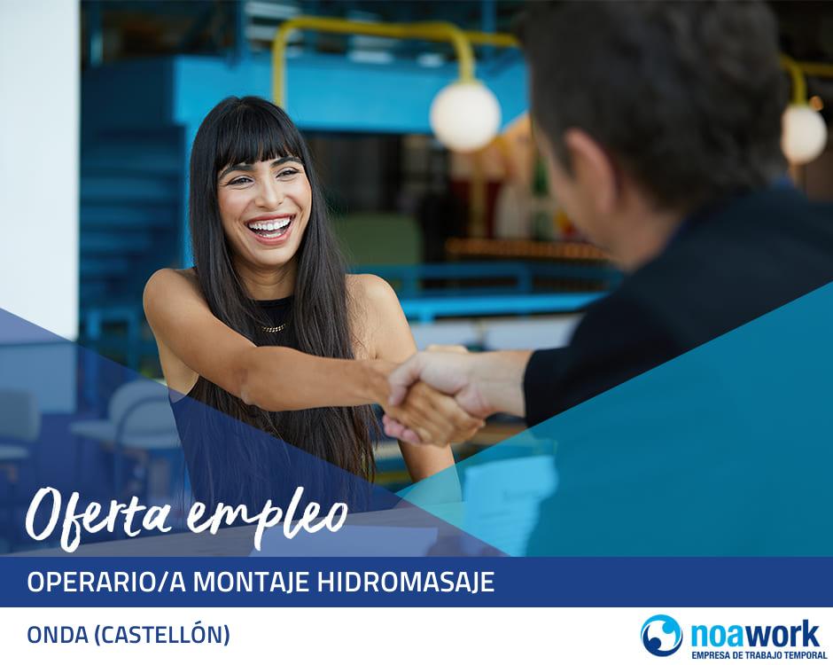 Operario/a montaje hidromasaje