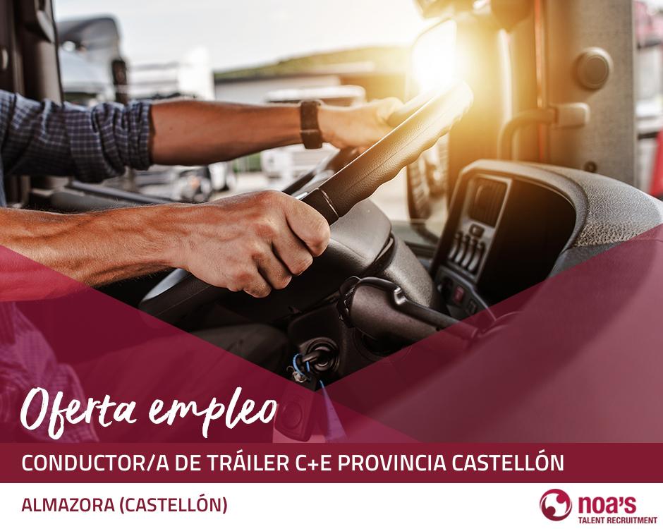 Conductor/a de tráiler c+e provincia castellón