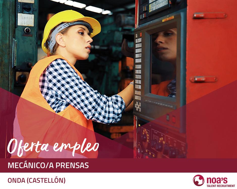Mecánico/a prensas