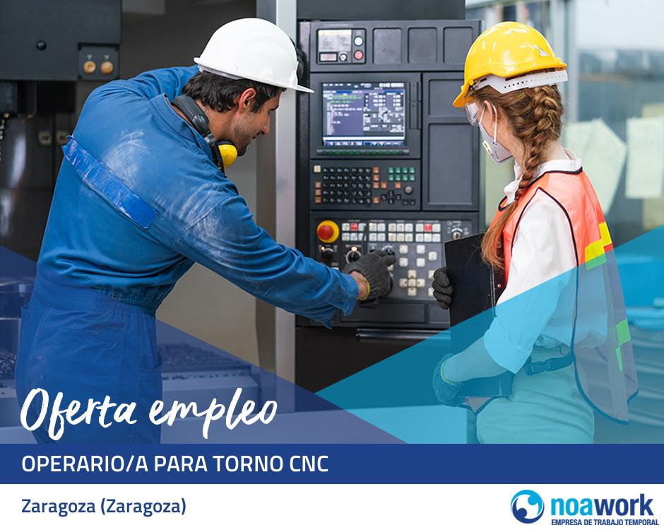 Operario/a para torno cnc