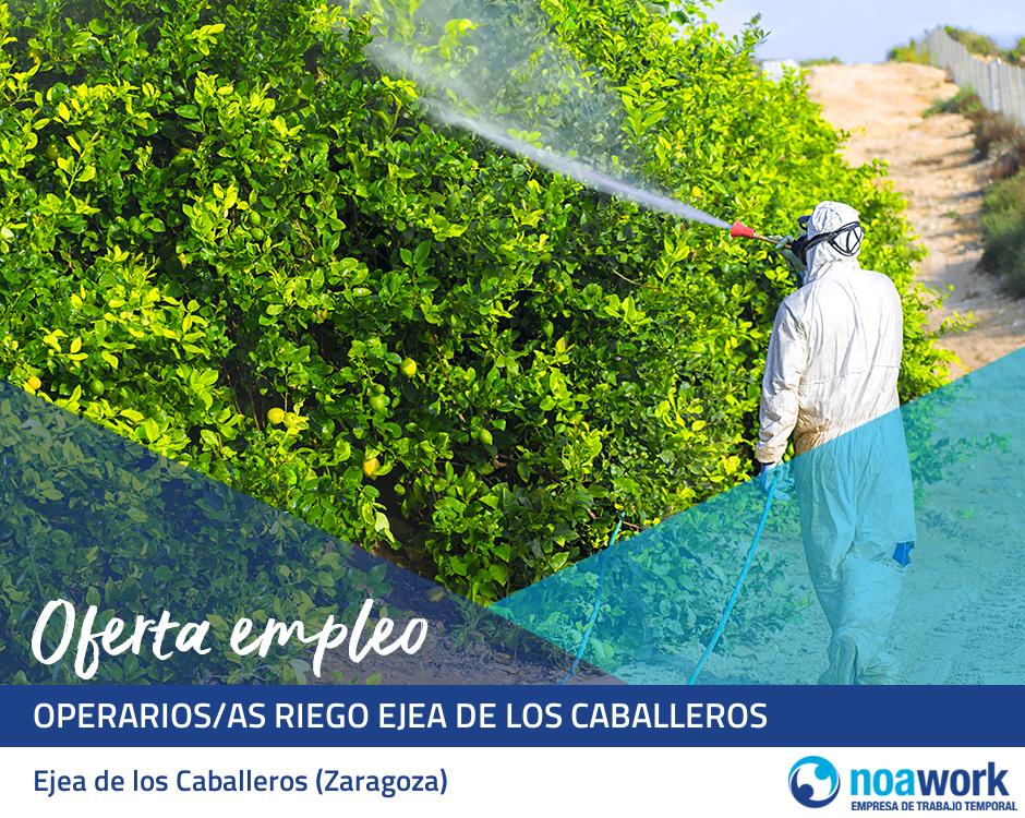 Operarios/as riego ejea de los caballeros