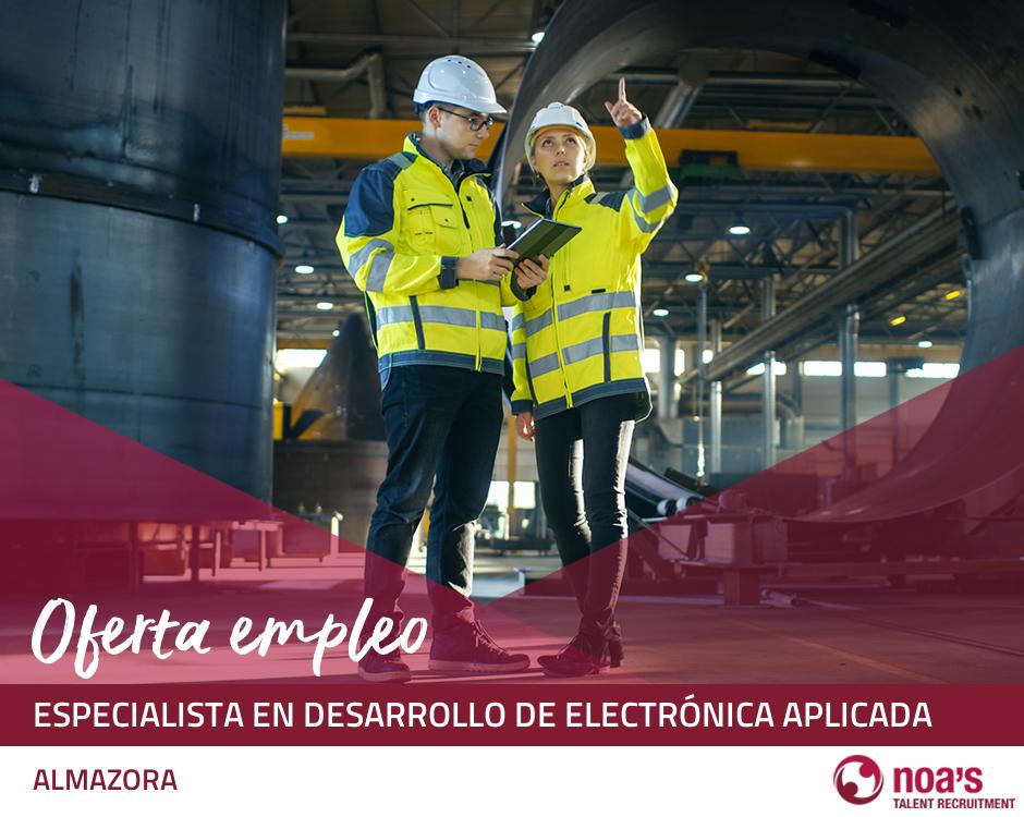 Especialista en desarrollo de electrónica aplicada