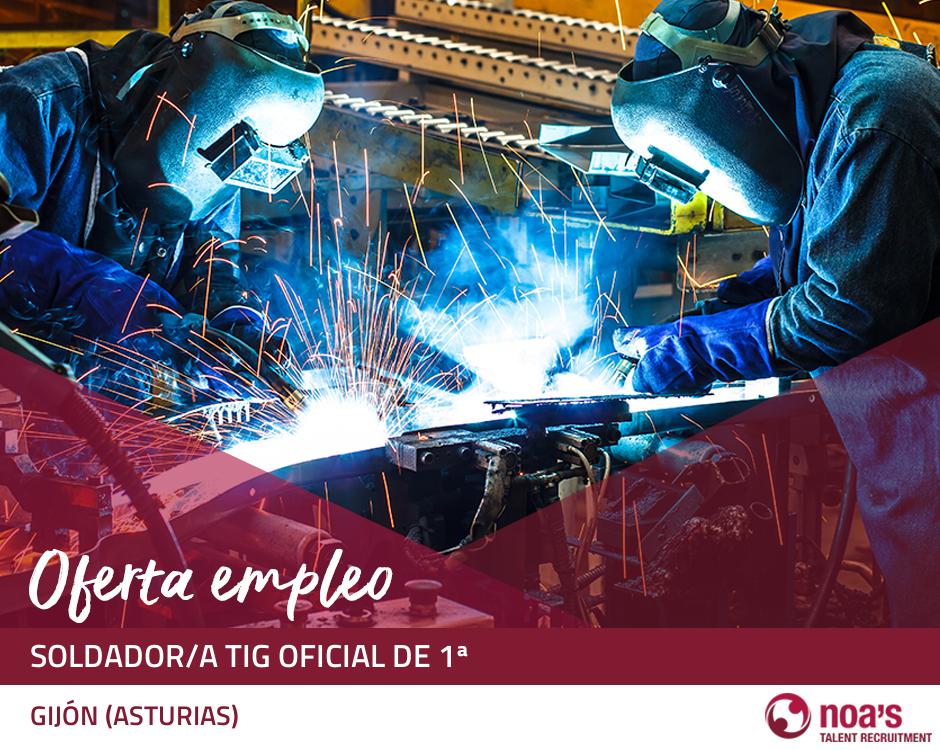 Soldador/a tig oficial de 1ª