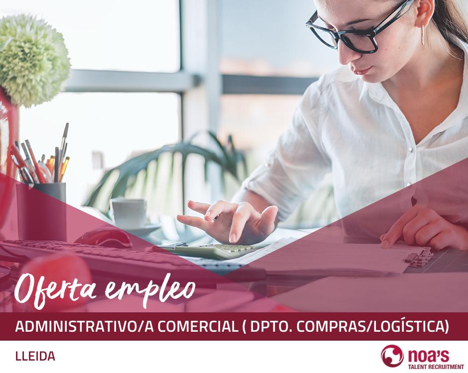 Administrativo/a comercial ( dpto. compras/logística)