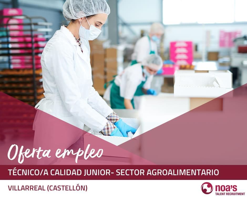 Técnico/a calidad junior- sector agroalimentario