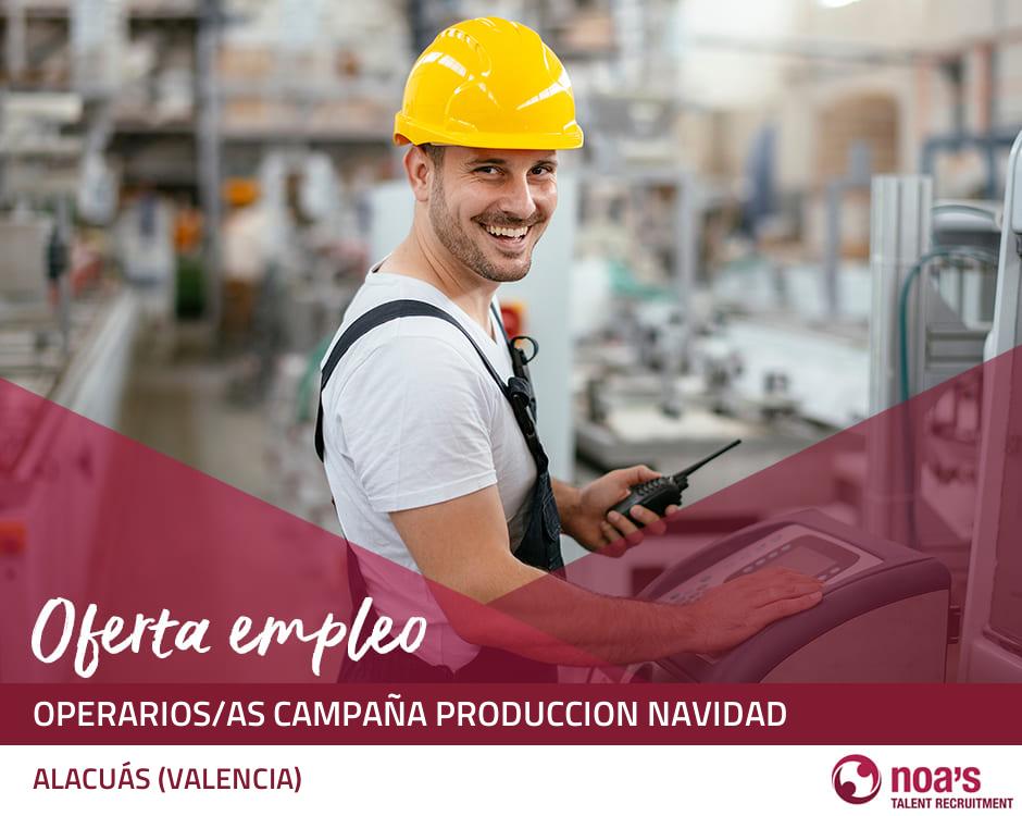 Operarios/as campaña produccion navidad