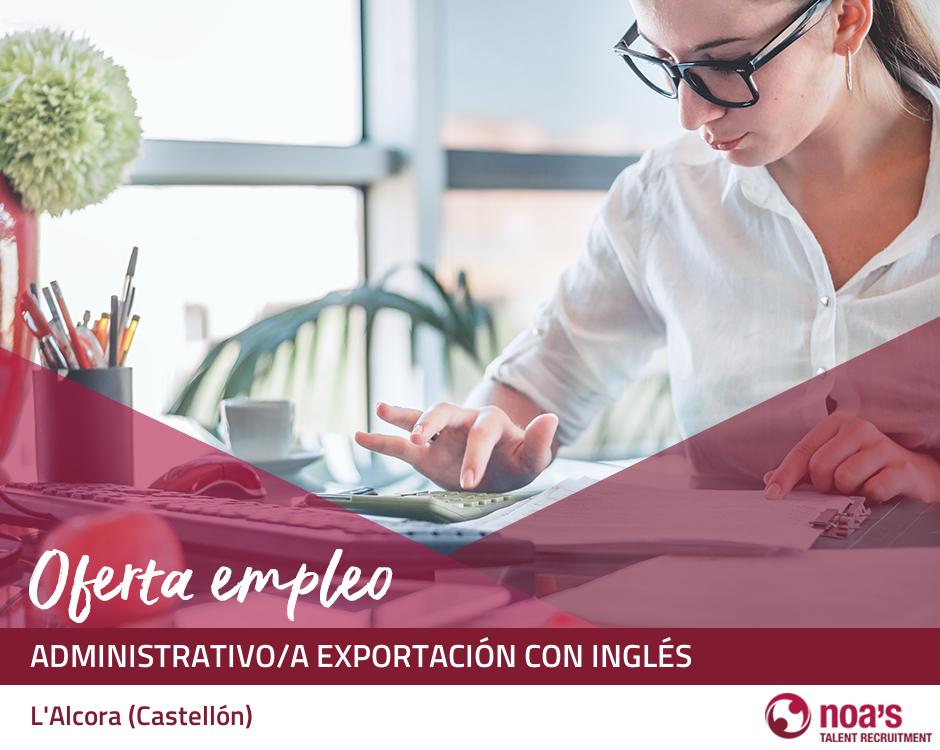 Administrativo/a exportación con inglés