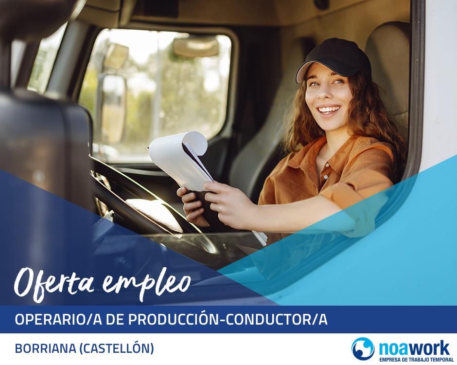 Operario/a de producción-conductor/a