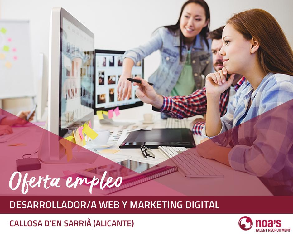 Desarrollador/a web y marketing digital