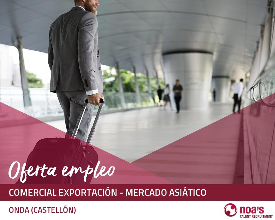 Comercial exportación - mercado asiático