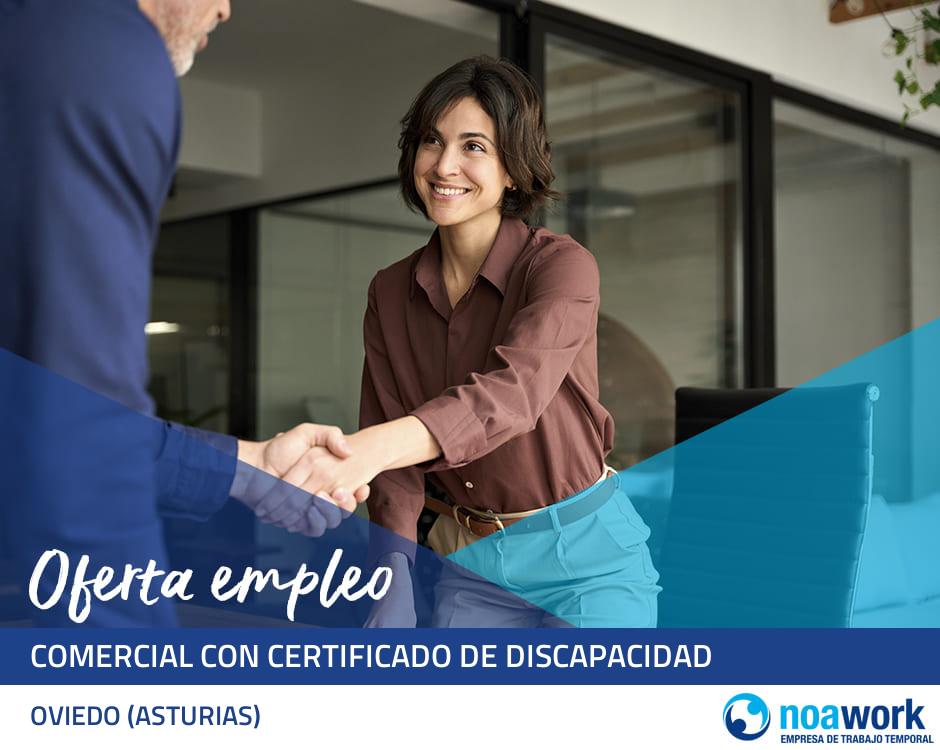 Comercial con certificado de discapacidad