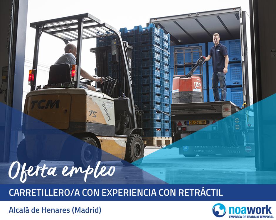 Carretillero/a con experiencia con retráctil