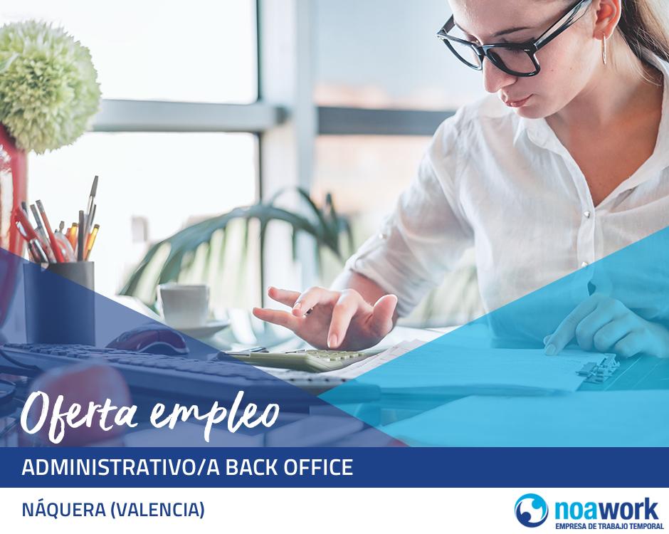 Administrativo/a back office