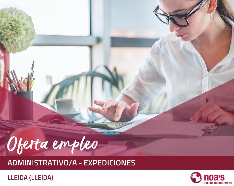 Administrativo/a - expediciones
