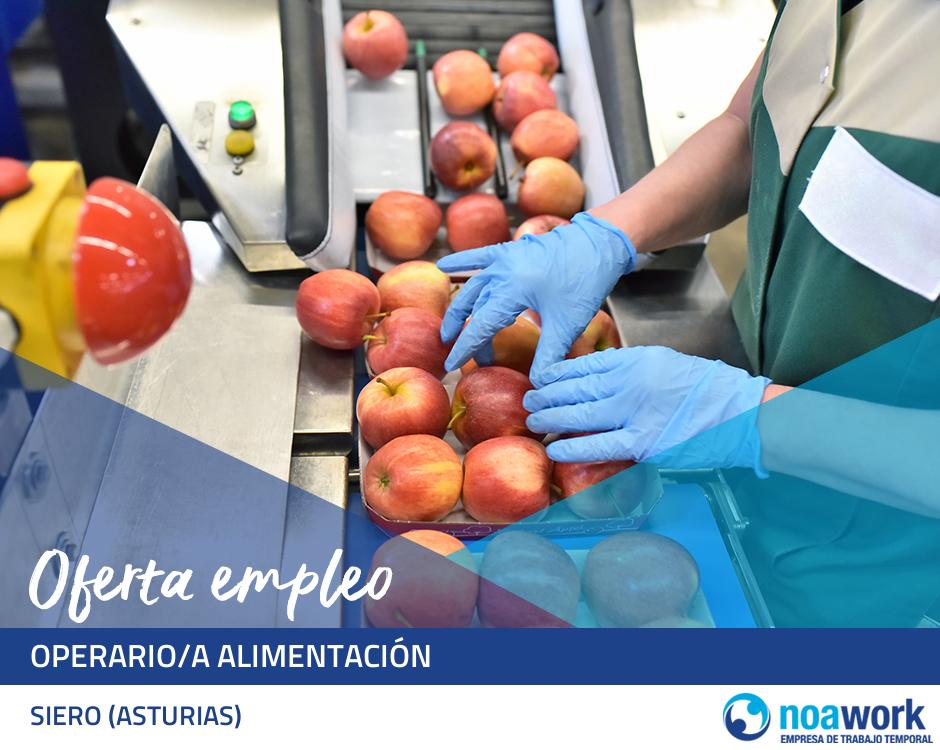 Operario/a alimentación