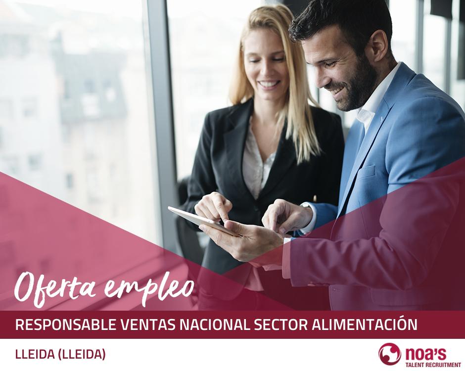 Responsable ventas nacional sector alimentación