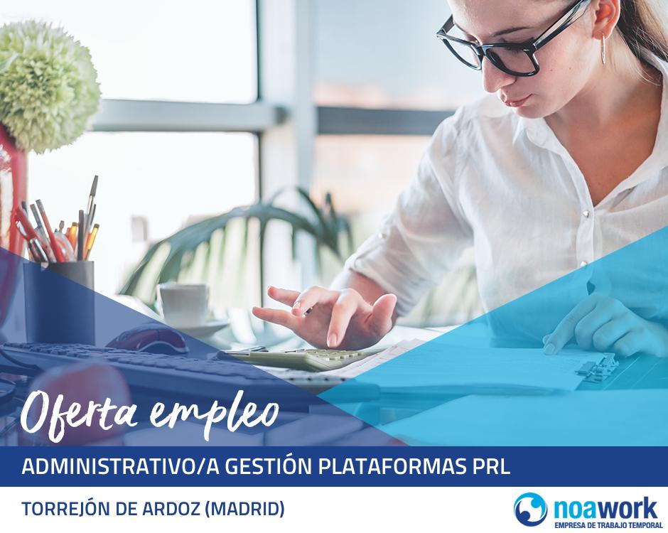 Administrativo/a gestión plataformas prl