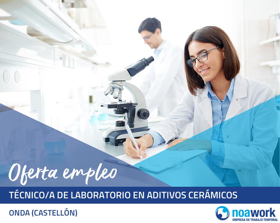 Técnico/a de laboratorio en aditivos cerámicos