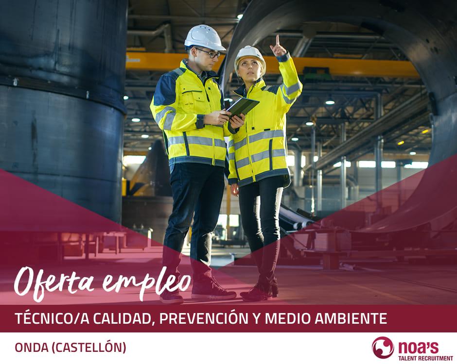 Técnico/a calidad, prevención y medio ambiente