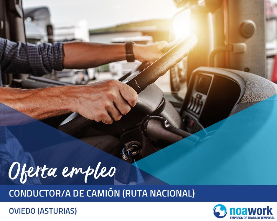 Conductor/a de camión (ruta nacional)