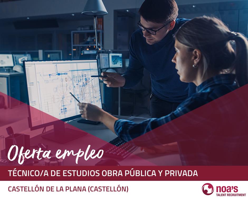 Técnico/a de estudios obra pública y privada