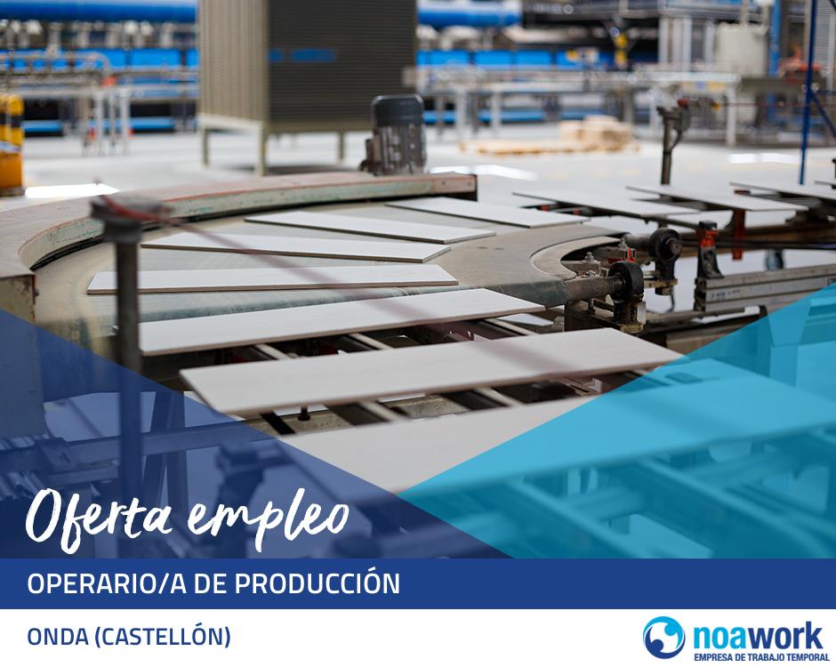 Operario/a de producción