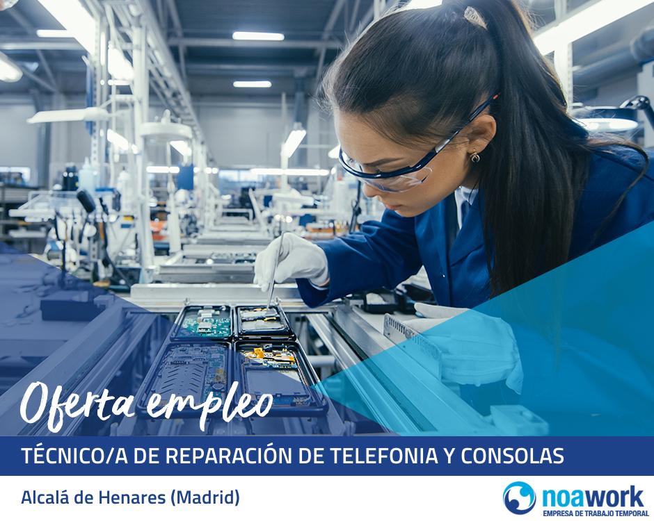 Técnico/a de reparación de telefonia y consolas
