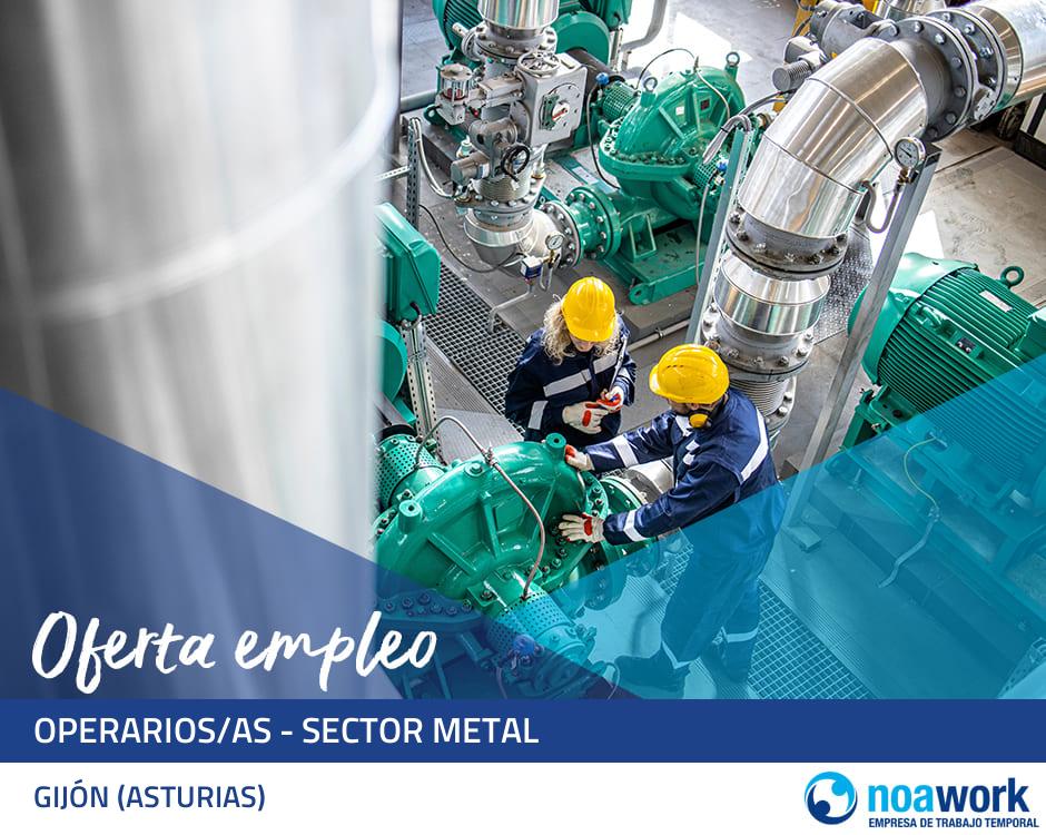 Operarios/as - sector metal